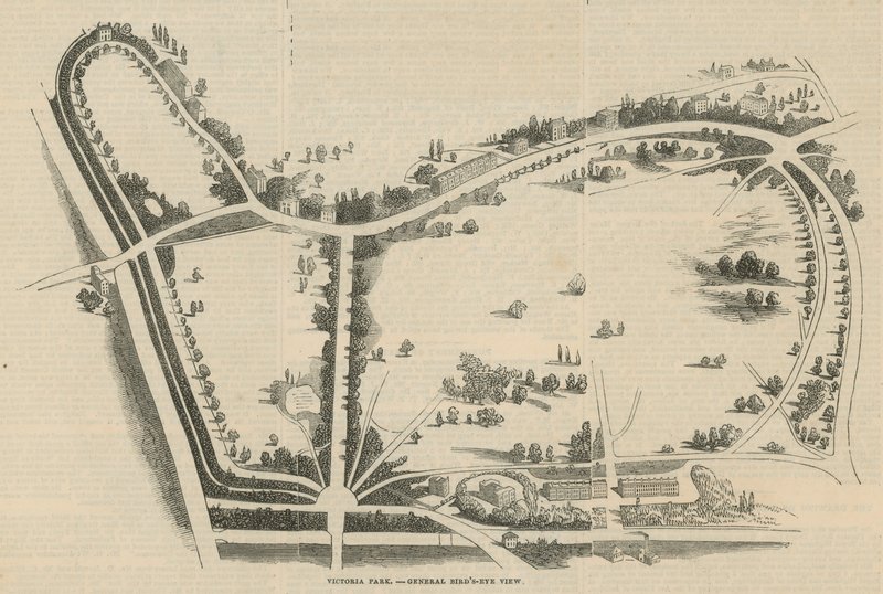 Victoria Park, Yleinen lintuperspektiivinäkymä tekijältä English School