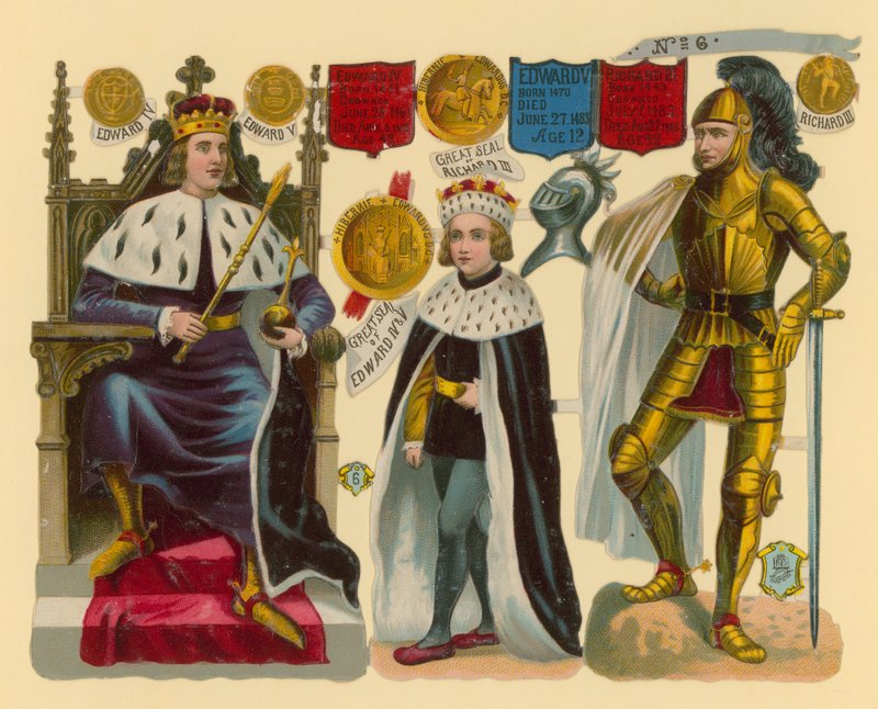 Viktoriaaninen romu: kuningas Edward IV, kuningas Edward V, kuningas Richard III tekijältä English School
