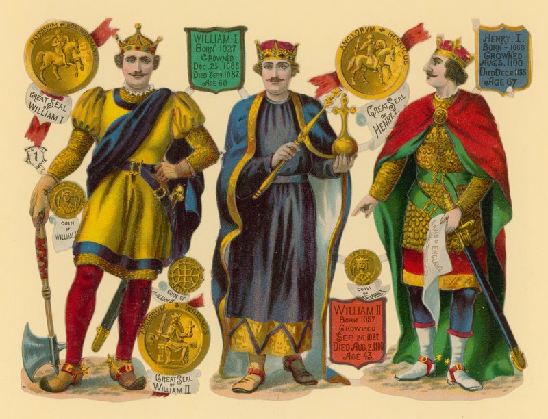 Viktoriaaninen romu: kuningas William I, kuningas Vilhelm II, kuningas Henrik I tekijältä English School