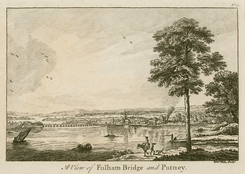 Näkymä Fulham Bridgelle Putneyssa tekijältä English School