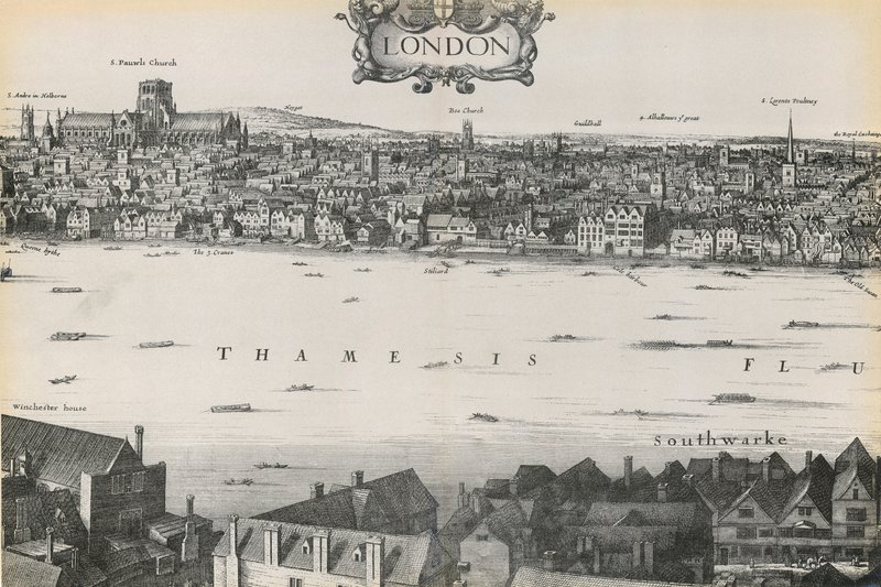 Näkymä Lontooseen, Wenceslaus Hollar, 1647 tekijältä English School