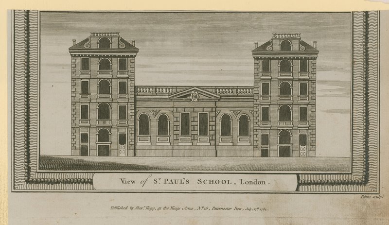 Näkymä St Pauls Schoolista tekijältä English School