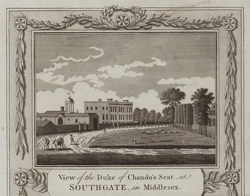 Näkymä Duke of Chandosin istuimelle tekijältä English School