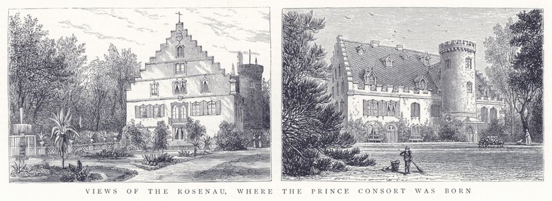Näkymät Rosenaulle, jossa Prince Consort syntyi tekijältä English School