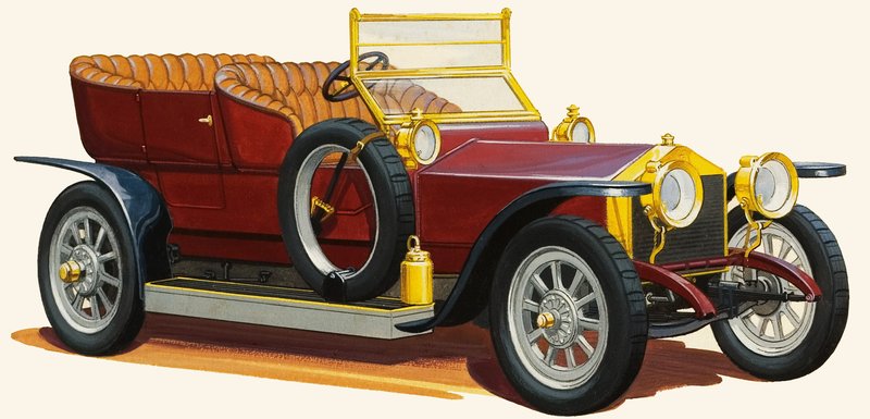 Vintage moottori auto tekijältä English School