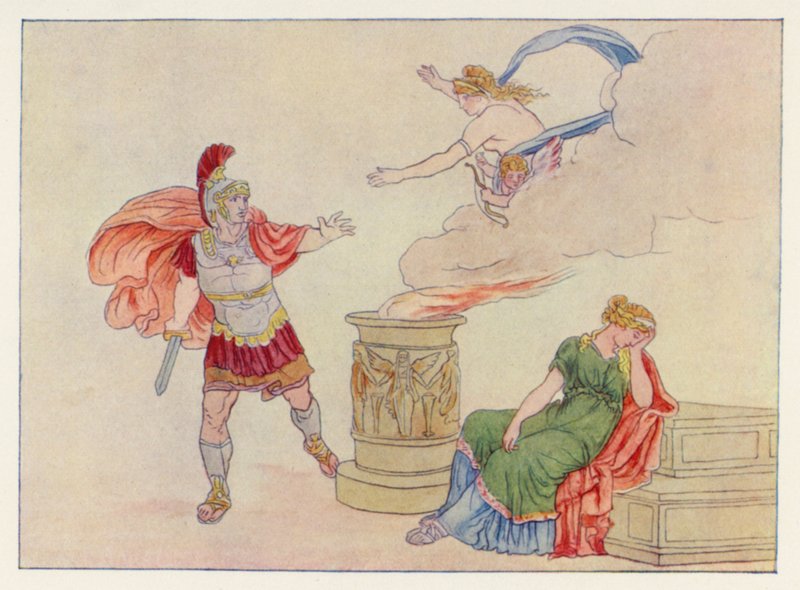 Vergilius Aeneis: Aeneas ja Helen (värilitho) tekijältä English School