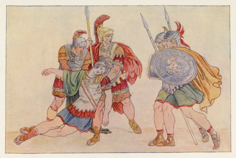 Vergilius Aeneis: Aeneas ja Lausuksen ruumis (väri lito) tekijältä English School