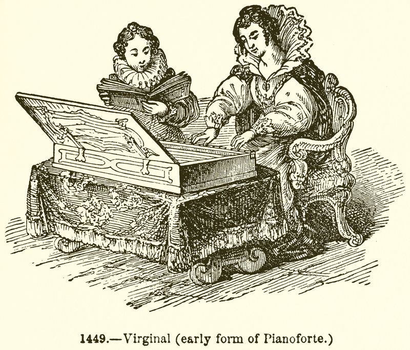 Virginal (Planoforten varhainen muoto) tekijältä English School