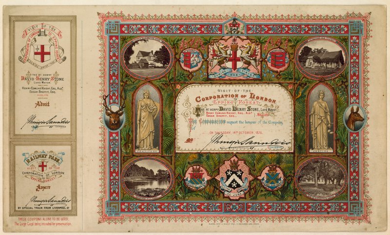 Lontoon Corporationin vierailu Epping Forestiin, 1875 tekijältä English School