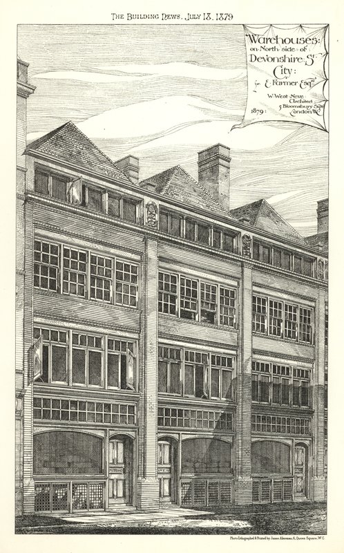 Varastot Devonshire Streetin pohjoispuolella tekijältä English School