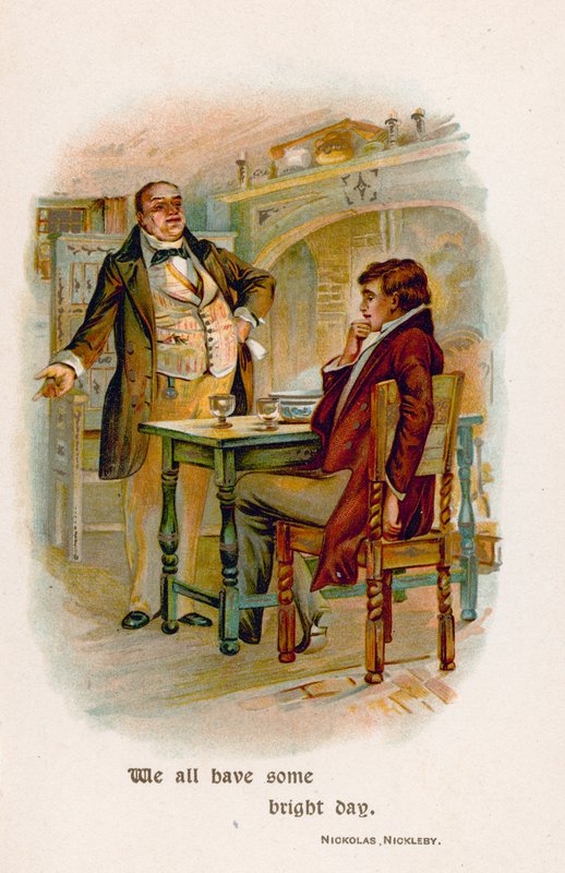 Meillä kaikilla on valoisa päivä. Nicholas Nickleby tekijältä English School