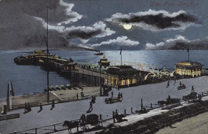 West Pier, Brighton, Sussex (värilitro). tekijältä English School