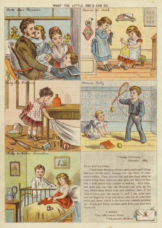 Mitä pieni voi tehdä (chromolitho) tekijältä English School