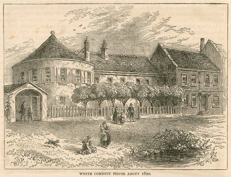 White Conduit House, Pentonville, Lontoo, noin 1820 tekijältä English School