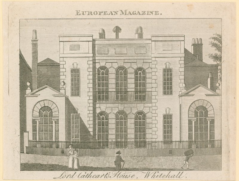 Whitehall Court or Yard, Vanbrugh House, purettu 1898 tekijältä English School