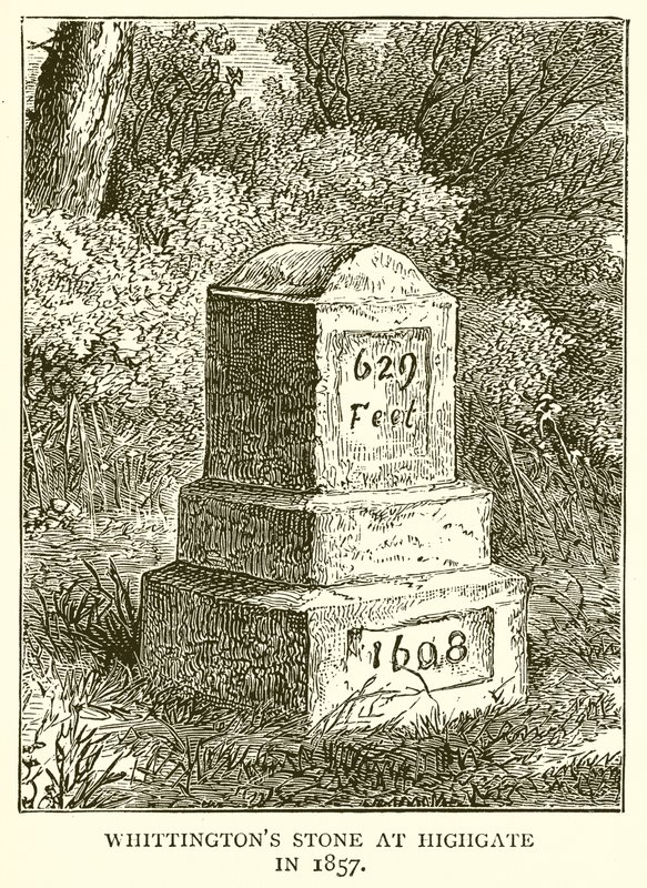 Whittingtons Stone Highgatessa vuonna 1857 tekijältä English School
