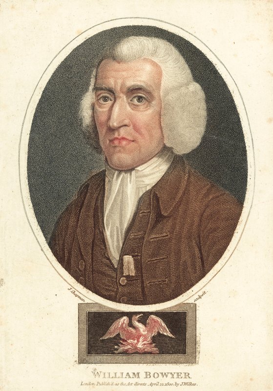 William Bowyer, englanninkielinen painaja ja toimittaja (värikaiverrus) tekijältä English School