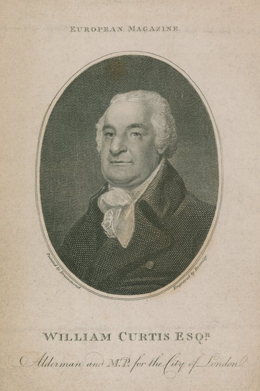 William Curtis, Lontoon kaupungin kansanedustaja ja kansanedustaja; Lontoon lordi pormestari 1788 tekijältä English School