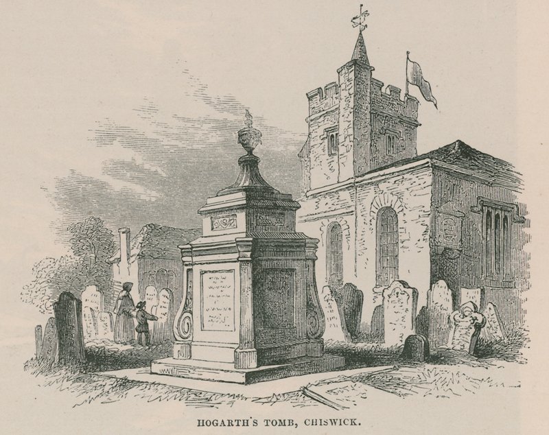 William Hogarthsin hauta Chiswickissä tekijältä English School