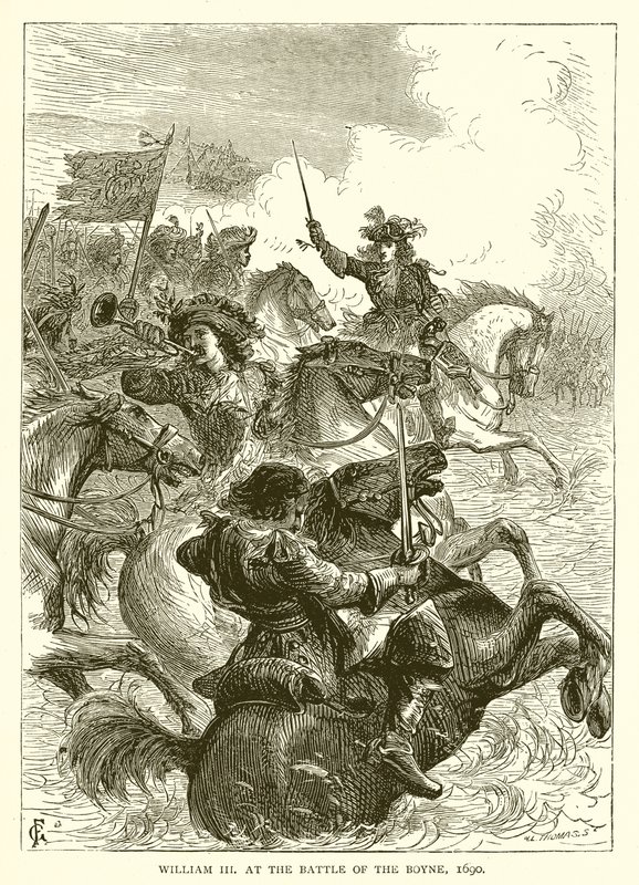 William III Boynen taistelussa 1690 tekijältä English School
