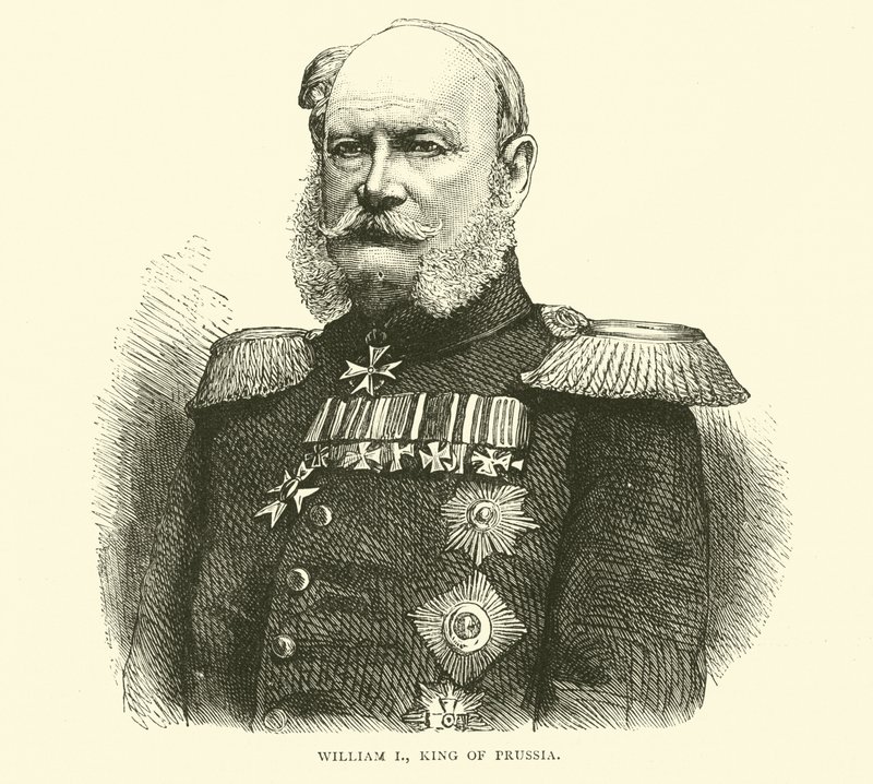 Vilhelm I, Preussin kuningas, heinäkuuta 1870 tekijältä English School