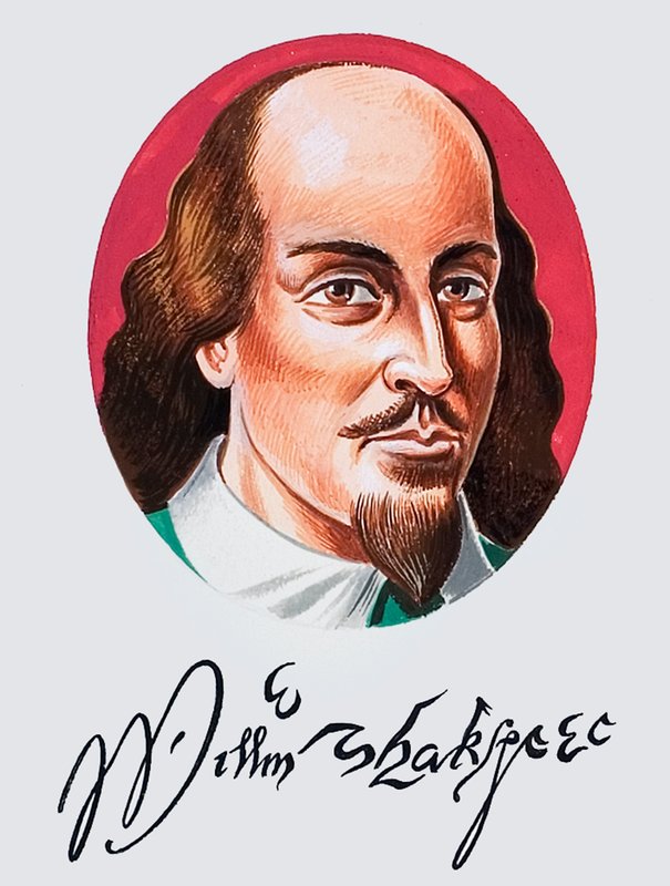 William Shakespeare allekirjoituksella tekijältä English School