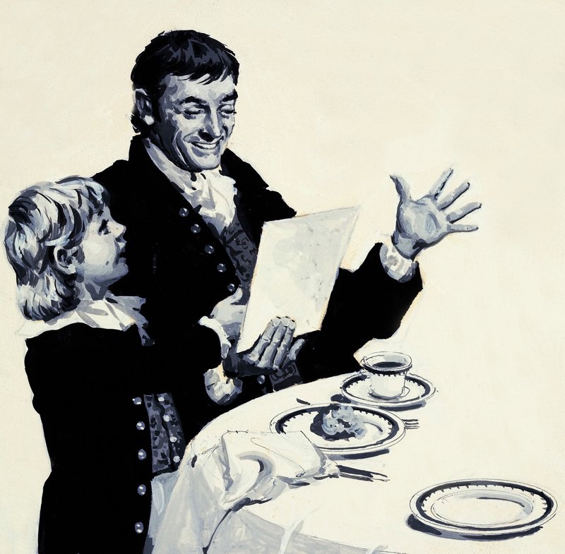 William Turner näyttää iloiselle isälleen piirustuksen leijonasta tekijältä English School