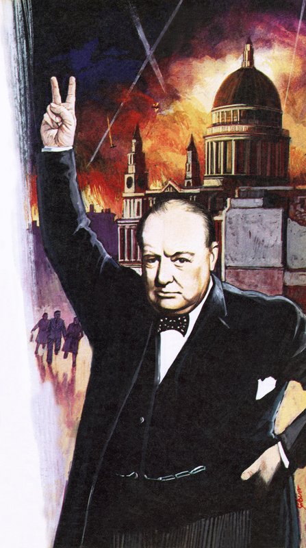 Winston Churchill Blitzin aikana tekijältä English School