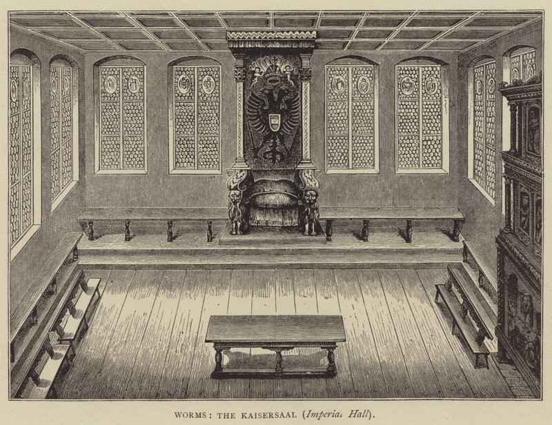 Worms, Kaisersaal, Imperial Hall (kaiverrus) tekijältä English School