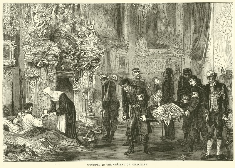 Haavoittunut Versaillesin linnassa tammikuussa 1871 tekijältä English School