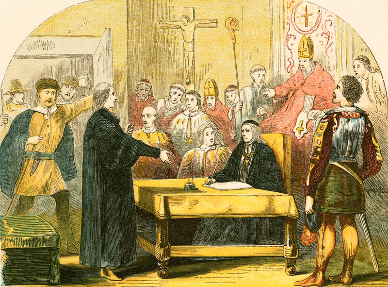 Wycliffe ennen synodia Lambethissa tekijältä English School