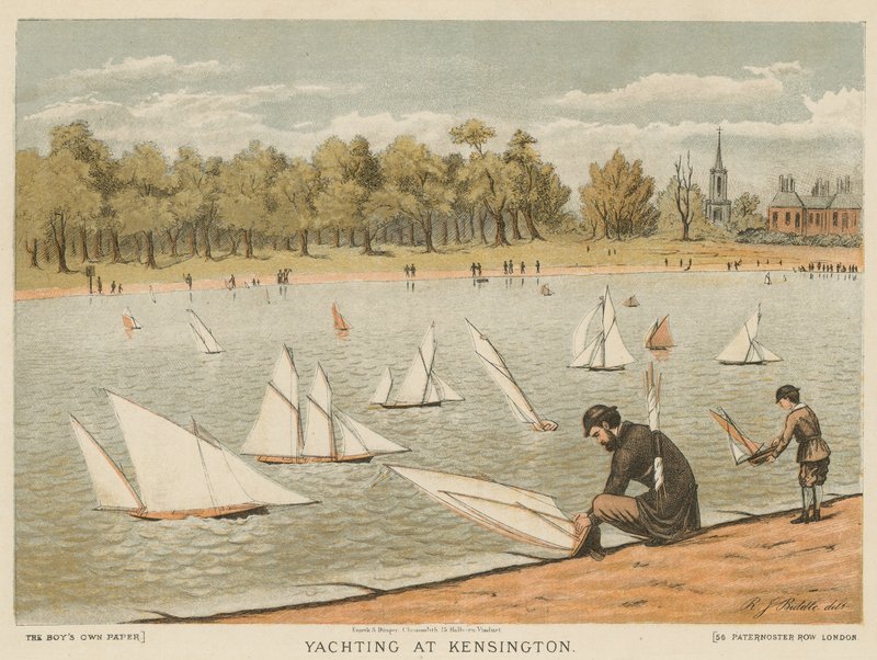 Purjehdus Kensington Gardensissa tekijältä English School