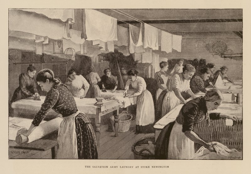 Pelastusarmeijan pesula Stoke Newingtonissa (kaiverrus) (kaiverrus) tekijältä Enoch Ward