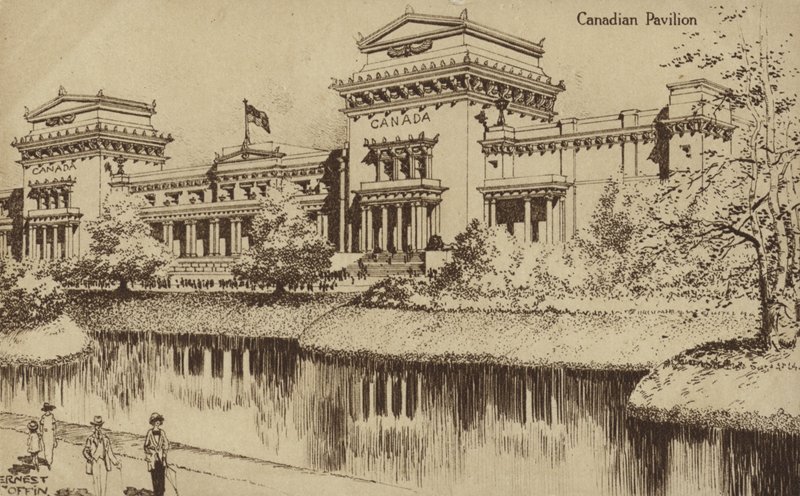 Kanadan paviljonki, British Empire -näyttely, Wembley, 1924 tekijältä Ernest Coffin