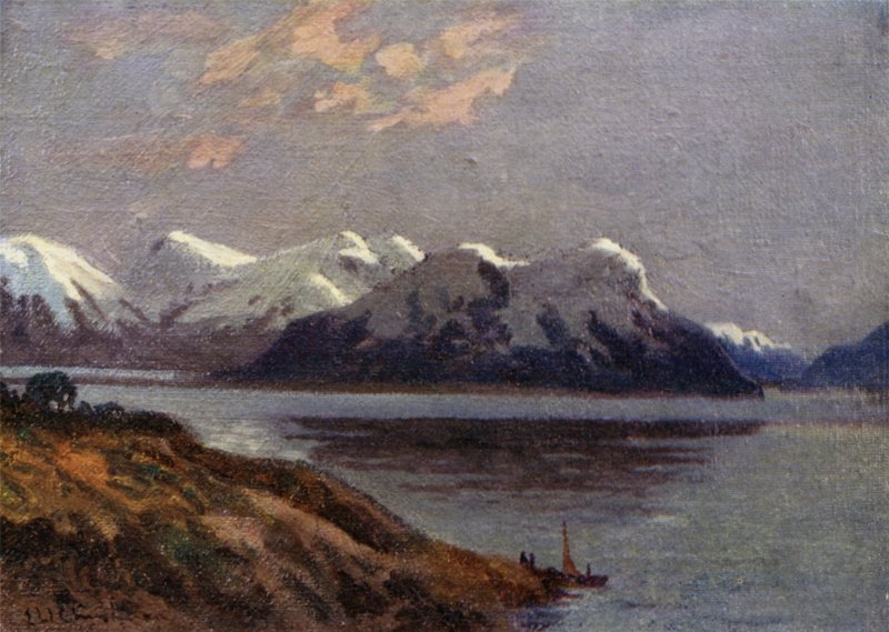 Ilta kanavalla, Tierra del Fuego tekijältä Ernest William Christmas