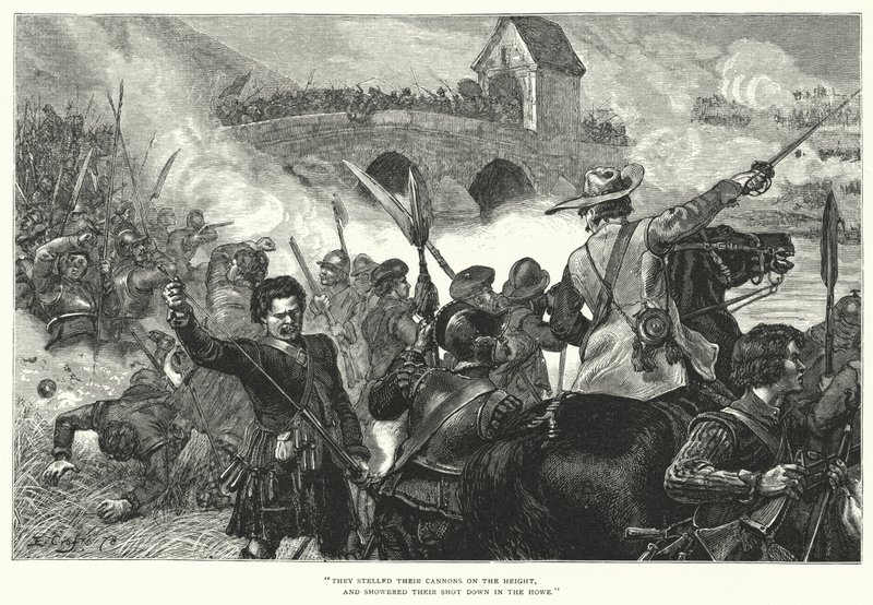 The Battle Of Bothwell Bridge (kaiverrus) tekijältä Ernest (after) Crofts