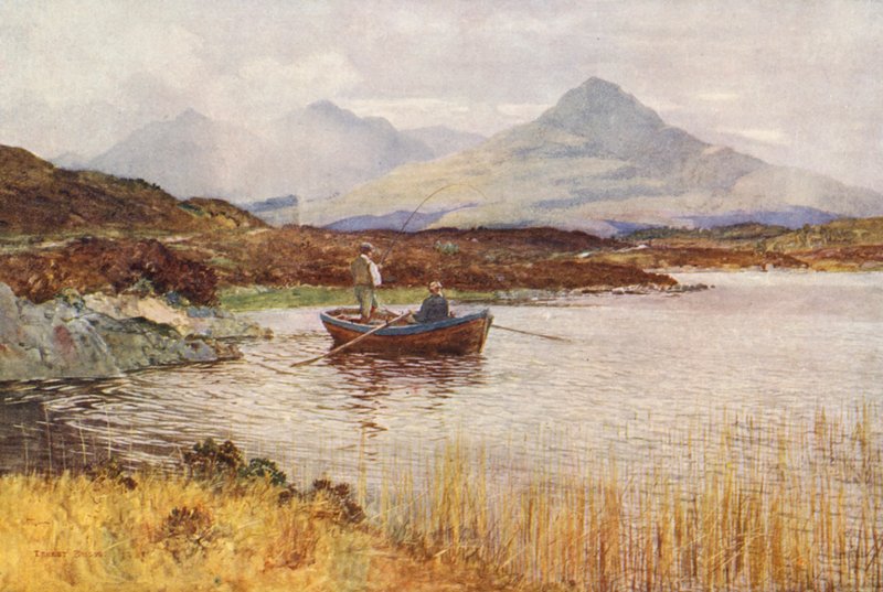 Loch Lundy ja Ben Tee Invergarryn yläpuolelta (värilitro) tekijältä Ernest Edward Briggs