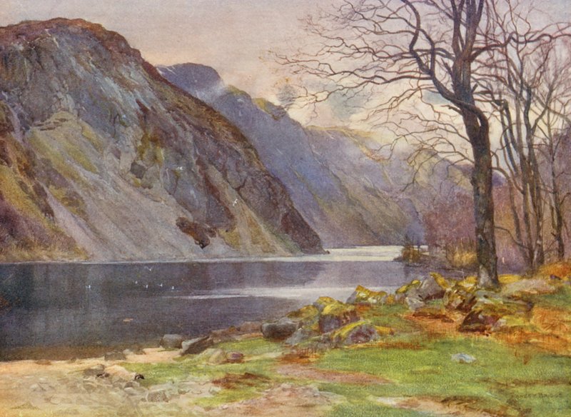 Branderin sola (värilitografia) tekijältä Ernest Edward Briggs