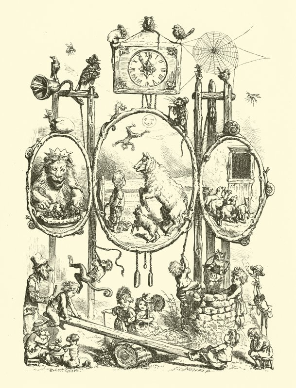 National Nursery Rhymes, Frontispiece tekijältä Ernest Henry Griset