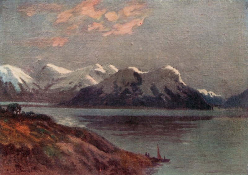 Magellanin salmi (väri litho) tekijältä Ernest William Christmas