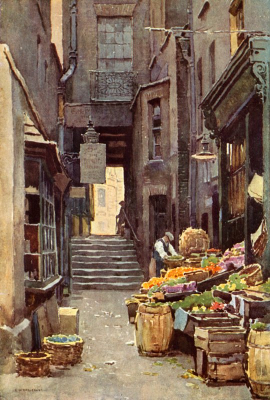Adelphi By-Way (väri litho) tekijältä Ernest William Haslehust