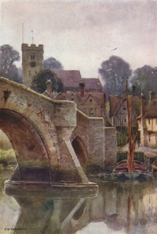 Aylesford (väri litho) tekijältä Ernest William Haslehust