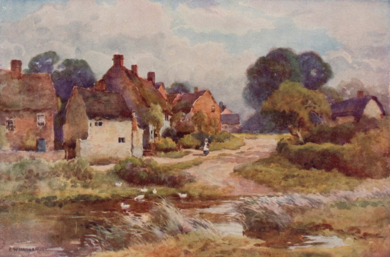 "Kerjäläisluuta" (väri litho) tekijältä Ernest William Haslehust