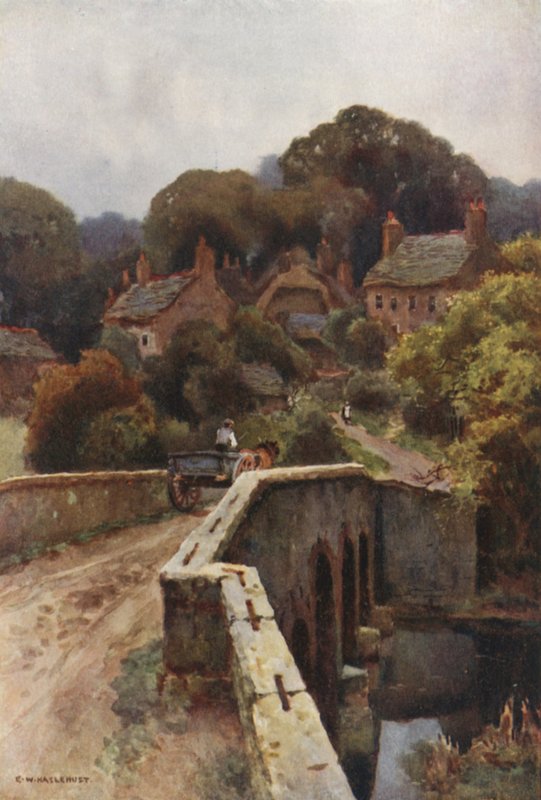 Boldren silta (väri litho) tekijältä Ernest William Haslehust