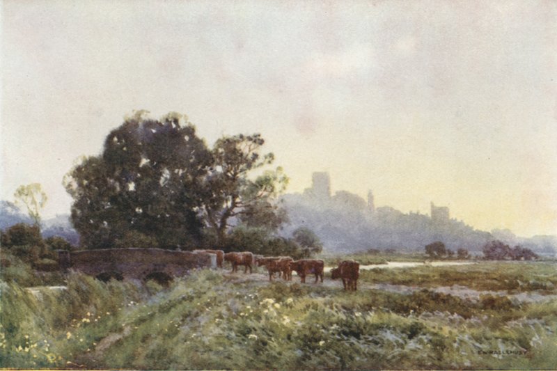Dorchester dels Meadows (litografia de color) finlandès tekijältä Ernest William Haslehust