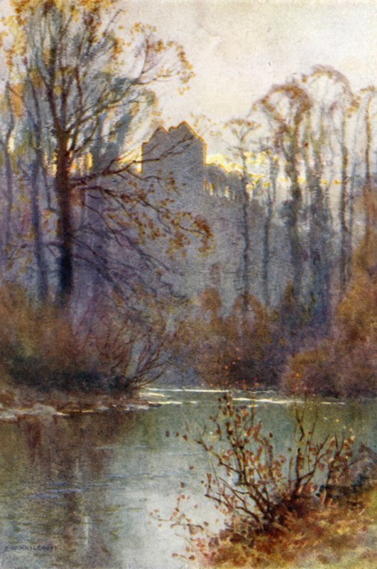 Newark Tower (väri litho) tekijältä Ernest William Haslehust