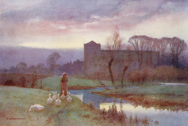 Thames-joki: Dorchester (värilitro) tekijältä Ernest William Haslehust