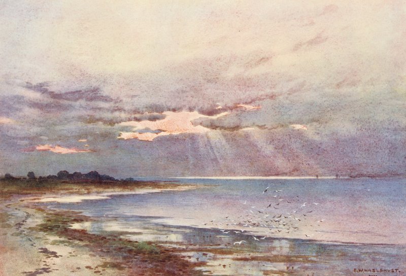 Thames-joki: Noreen etelään päin (värilitro). tekijältä Ernest William Haslehust
