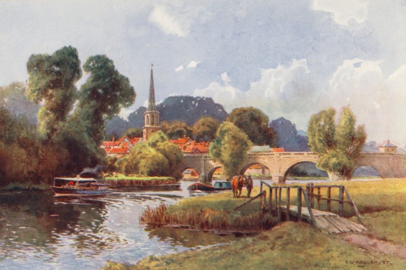 Thames-joki: Wallingford (värilitro) tekijältä Ernest William Haslehust