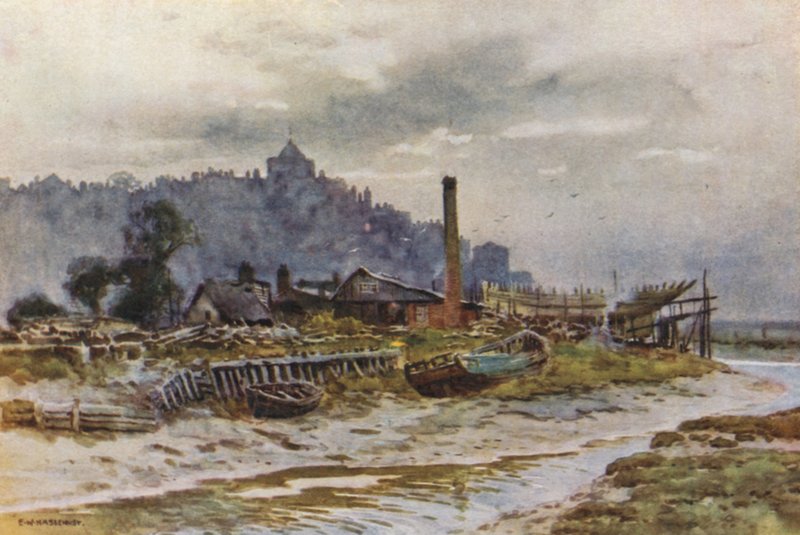 Ruis (väri litho) tekijältä Ernest William Haslehust